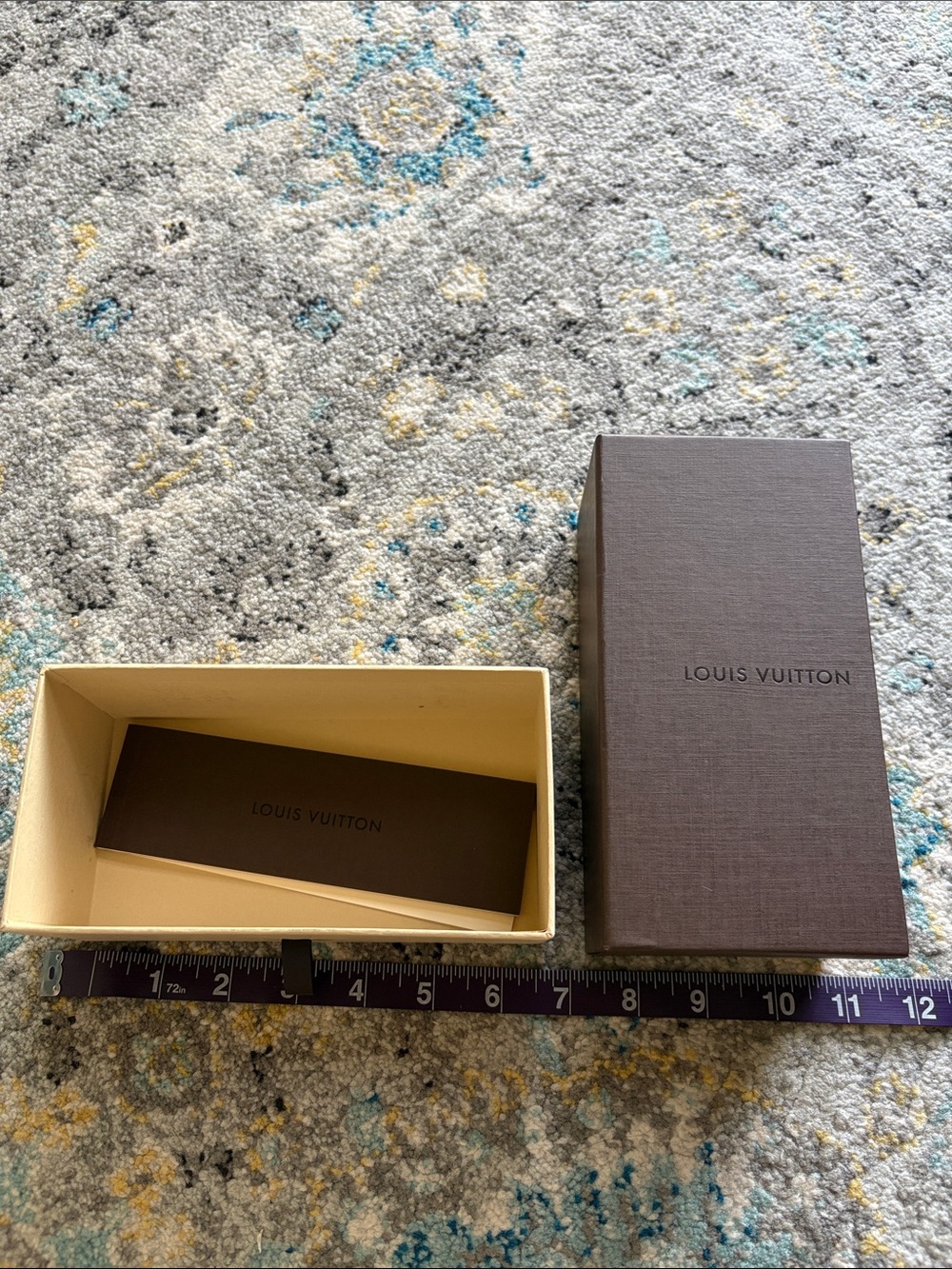 Louis Vuitton Brown and Cream Accessories Box